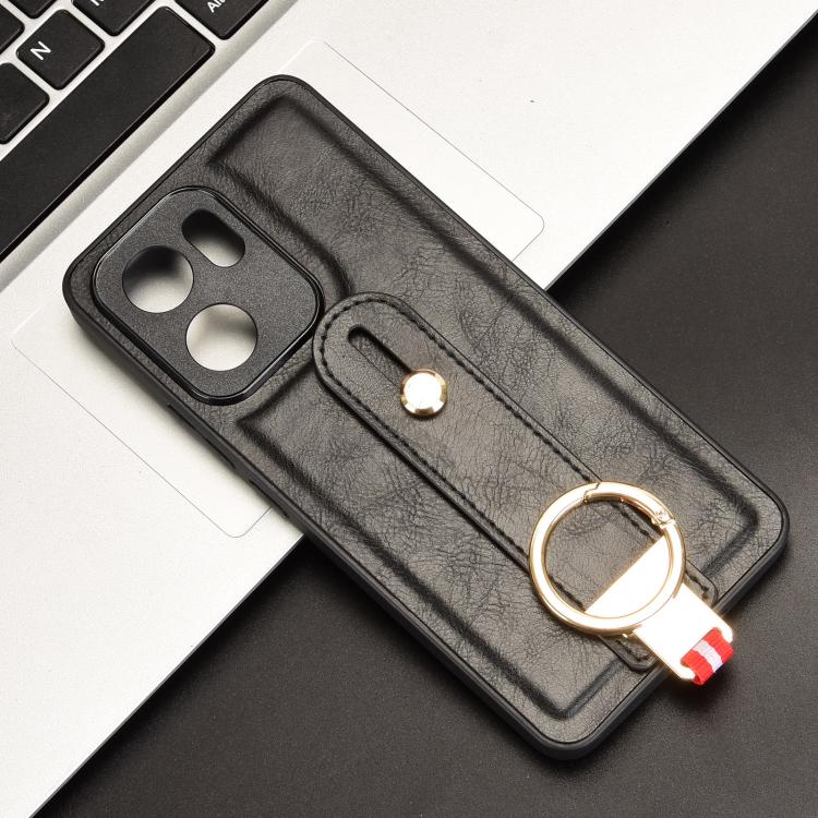 For OPPO Reno13 F 5G Wristband Leather Back Phone Case
