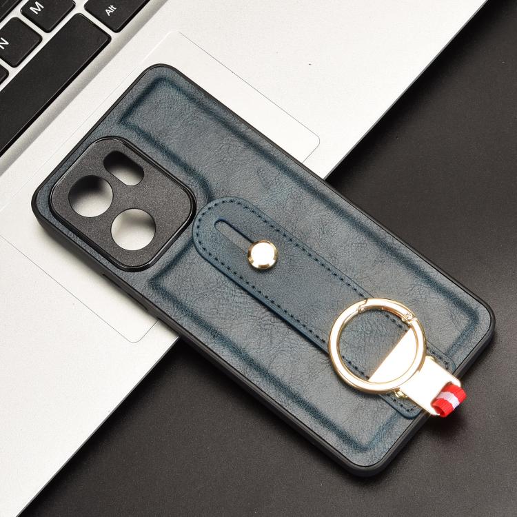 For OPPO Reno13 F 5G Wristband Leather Back Phone Case