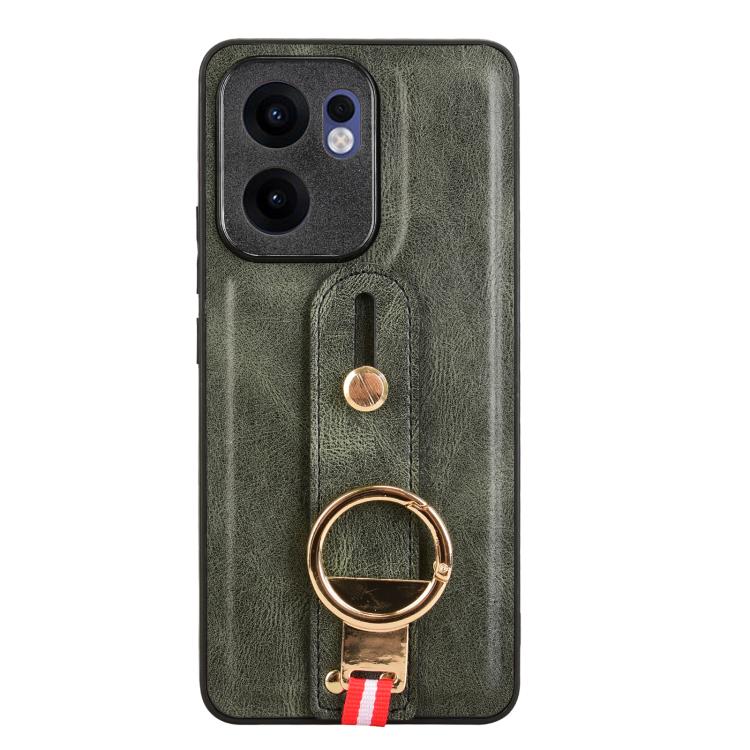 For OPPO Reno13 F 5G Wristband Leather Back Phone Case