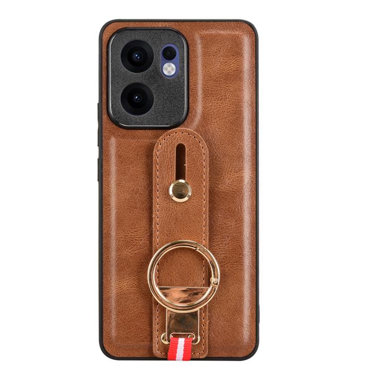 For OPPO Reno13 F 5G Wristband Leather Back Phone Case