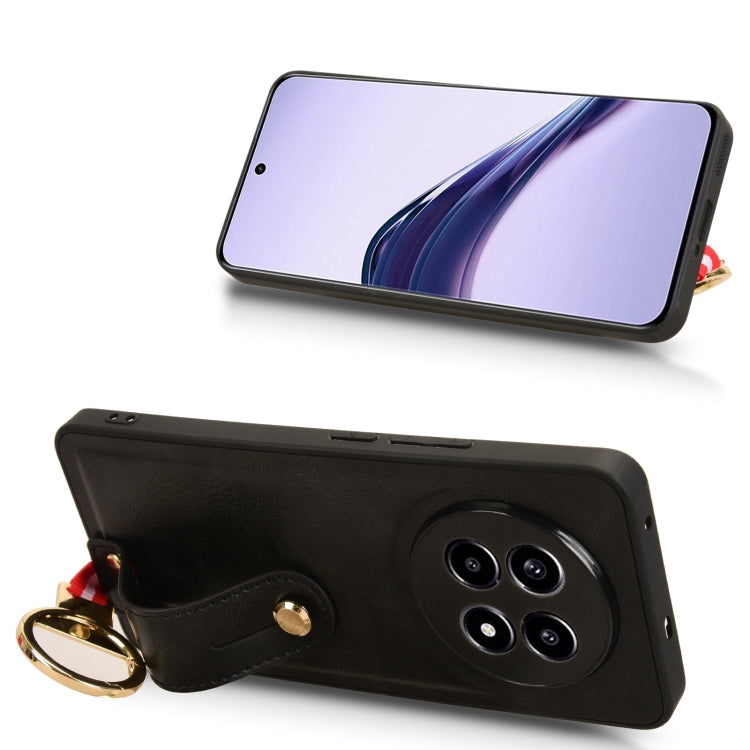 For Realme 13 Pro 5G Wristband Leather Back Phone Case
