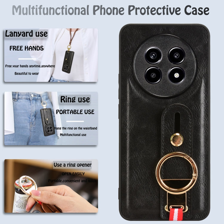 For Realme 13 Pro 5G Wristband Leather Back Phone Case