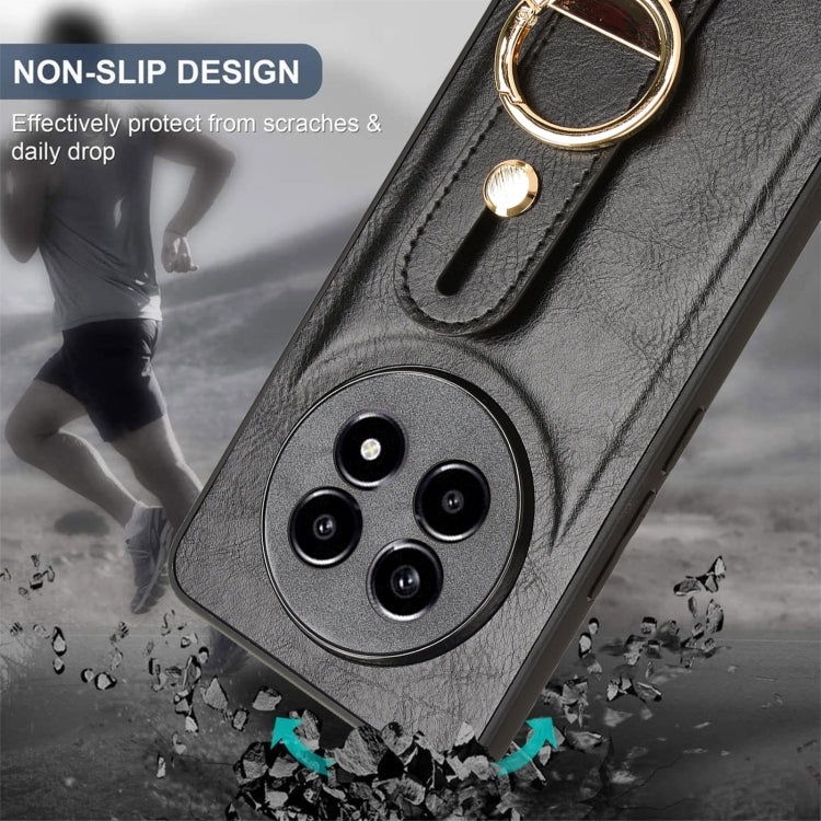 For Realme 13 Pro 5G Wristband Leather Back Phone Case