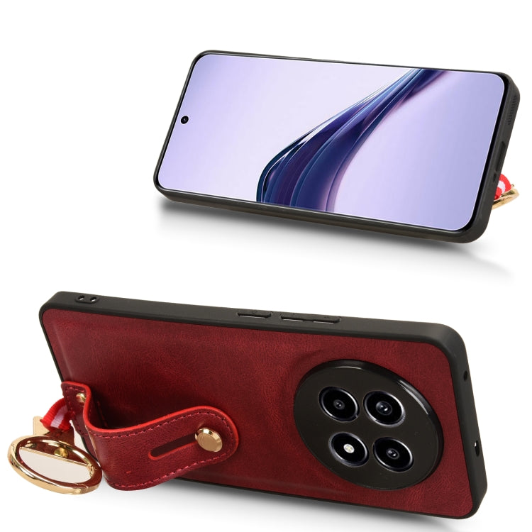 For Realme 13 Pro 5G Wristband Leather Back Phone Case