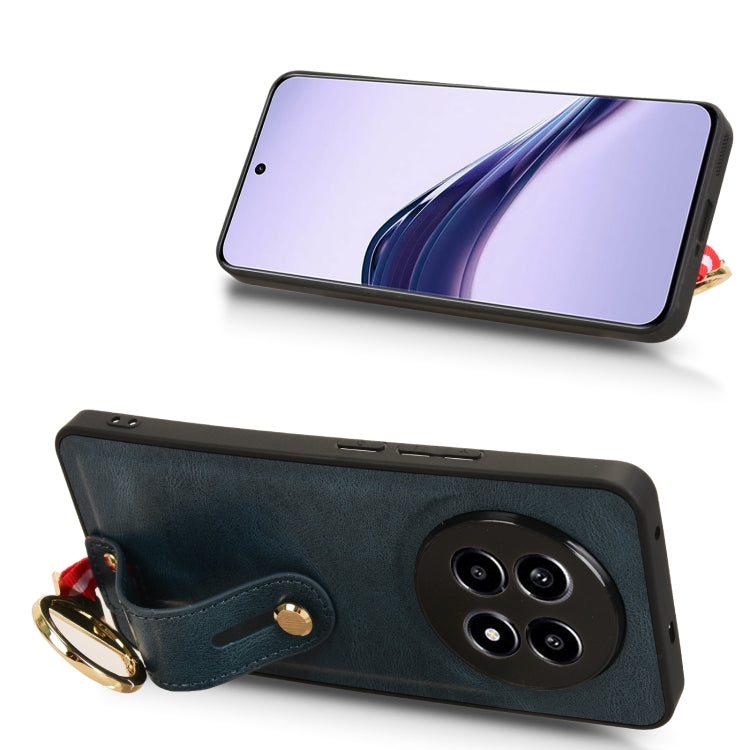 For Realme 13 Pro 5G Wristband Leather Back Phone Case