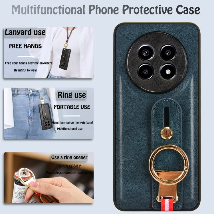 For Realme 13 Pro 5G Wristband Leather Back Phone Case