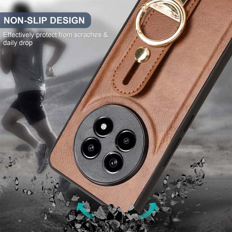 For Realme 13 Pro 5G Wristband Leather Back Phone Case