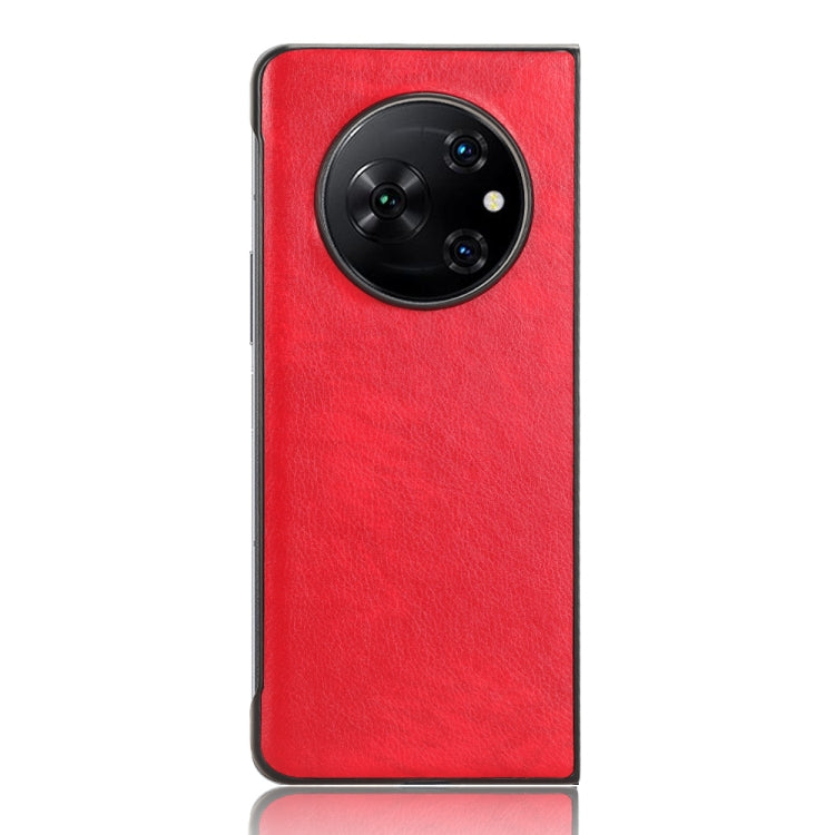 For Tecno Phantom V Fold Litchi Texture Back Cover Phone Case