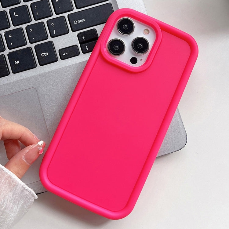 For iPhone 15 Pro Shockproof Frame Frosted TPU Phone Case