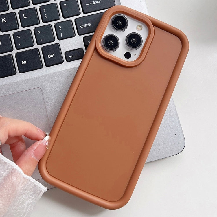 For iPhone 15 Pro Shockproof Frame Frosted TPU Phone Case