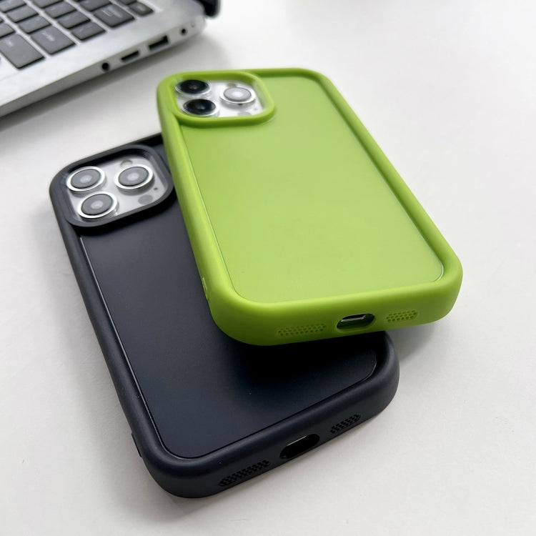 For iPhone 15 Pro Max Shockproof Frame Frosted TPU Phone Case