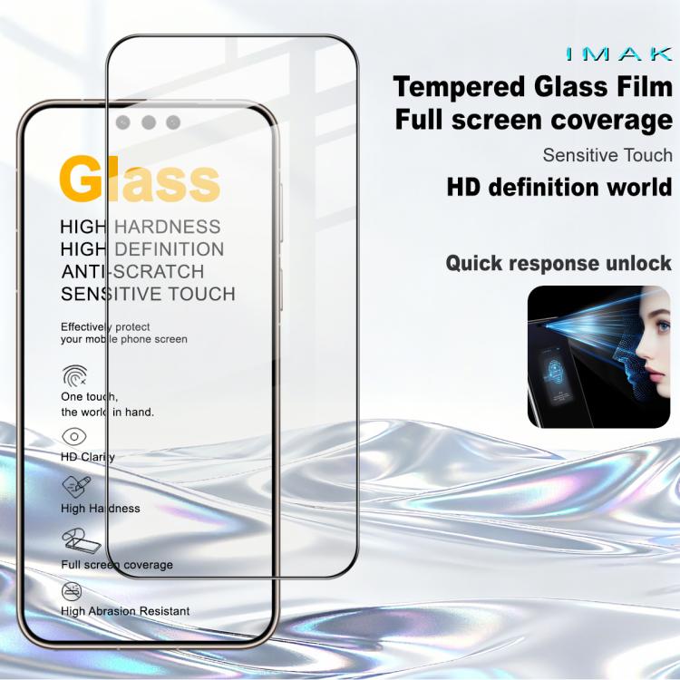 For Huawei Mate 80 Pro Max Wind 5G imak 9H Surface Hardness Full Screen Tempered Glass Film Pro+ Series