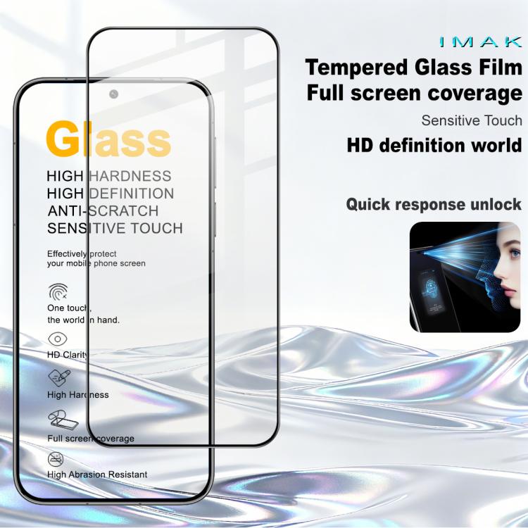 For Huawei Pura 90 Pro 5G imak 9H Surface Hardness Full Screen Tempered Glass Film Pro+ Series