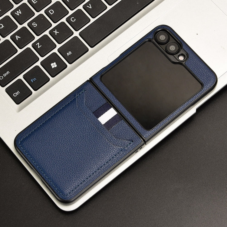 For Samsung Galaxy Z Flip7 FE / Z Flip6 Litchi Texture Card Slots Back Cover Phone Case