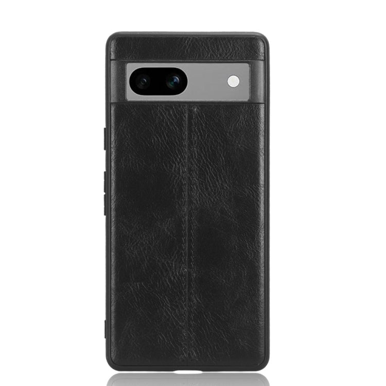 For Google Pixel 7a Cow Pattern Sewing Back Cover Phone Case