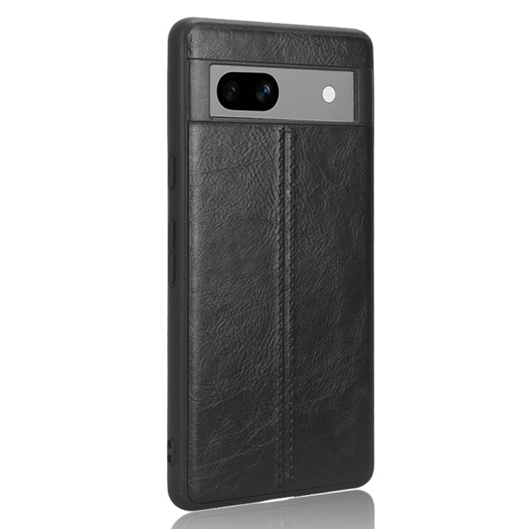 For Google Pixel 7a Cow Pattern Sewing Back Cover Phone Case