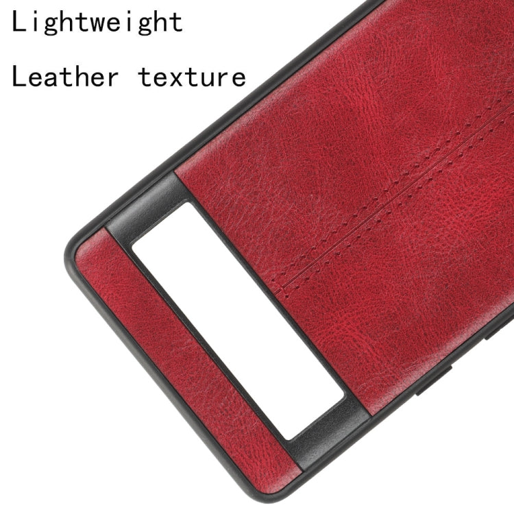 For Google Pixel 7a Cow Pattern Sewing Back Cover Phone Case