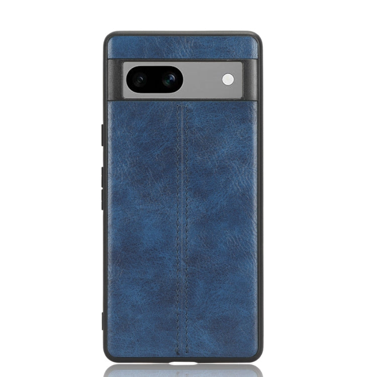 For Google Pixel 7a Cow Pattern Sewing Back Cover Phone Case