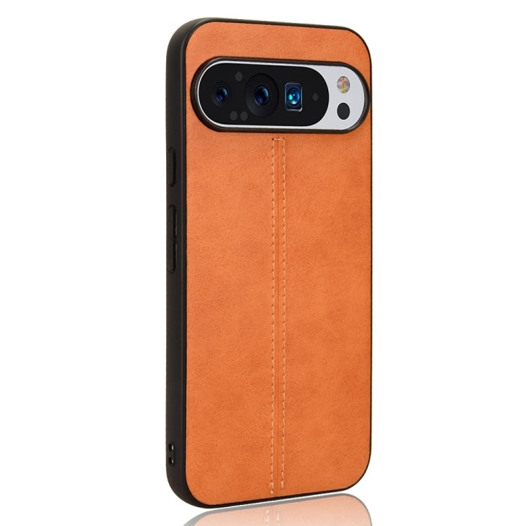 For Google Pixel 9 Pro XL Cow Pattern Sewing Back Cover Phone Case
