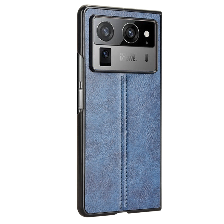 For Tecno Phantom V Fold2 Cow Pattern Sewing Back Cover Phone Case