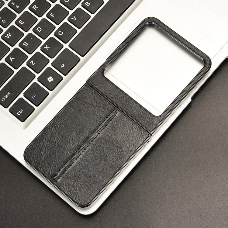 For Tecno Phantom V Flip2 Cow Pattern Sewing Back Cover Phone Case