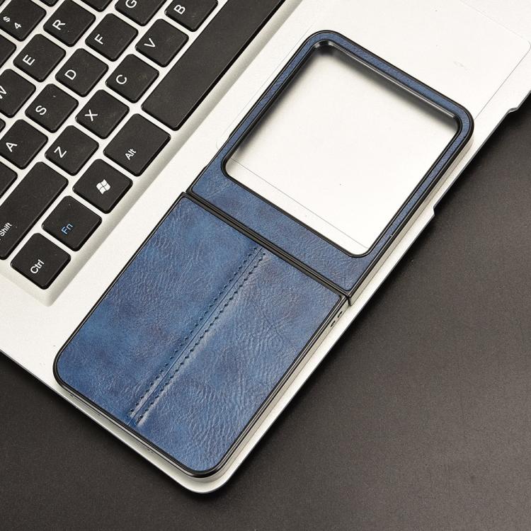 For Tecno Phantom V Flip2 Cow Pattern Sewing Back Cover Phone Case