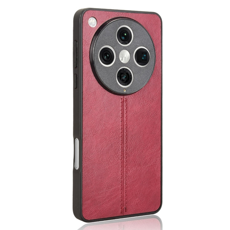 For OPPO Find X8 Pro Cow Pattern Sewing Back Cover Phone Case