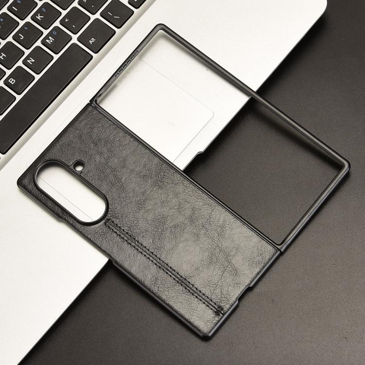 For Samsung Galaxy Z Fold7 5G Cow Pattern Sewing Back Cover Phone Case