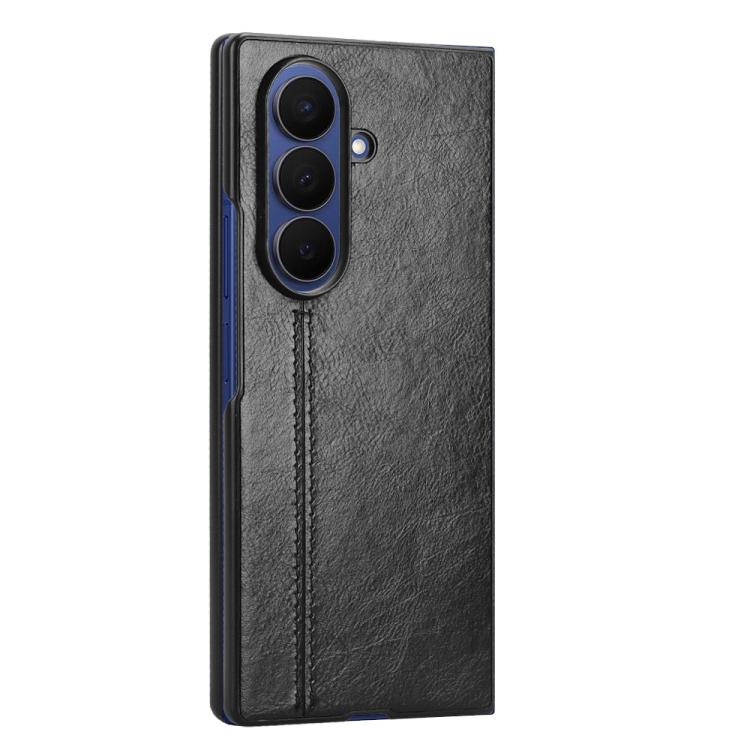 For Samsung Galaxy Z Fold7 5G Cow Pattern Sewing Back Cover Phone Case