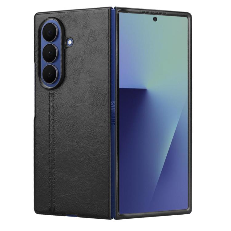 For Samsung Galaxy Z Fold7 5G Cow Pattern Sewing Back Cover Phone Case