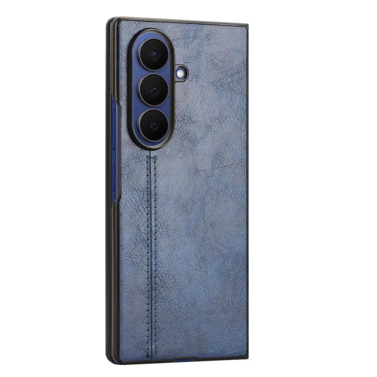 For Samsung Galaxy Z Fold7 5G Cow Pattern Sewing Back Cover Phone Case