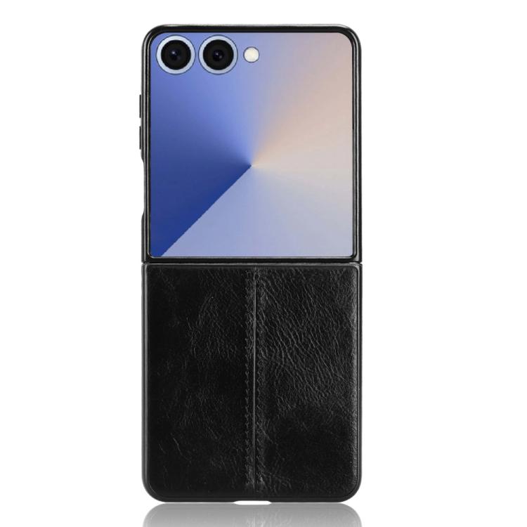 For Samsung Galaxy Z Flip7 5G Cow Pattern Sewing Back Cover Phone Case