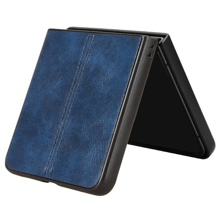 For Samsung Galaxy Z Flip7 5G Cow Pattern Sewing Back Cover Phone Case