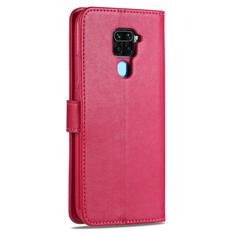 For Xiaomi Redmi 10X 4G / Note 9 AZNS Sheepskin Texture Horizontal Flip Leather Case with Holder & Card Slots & Wallet