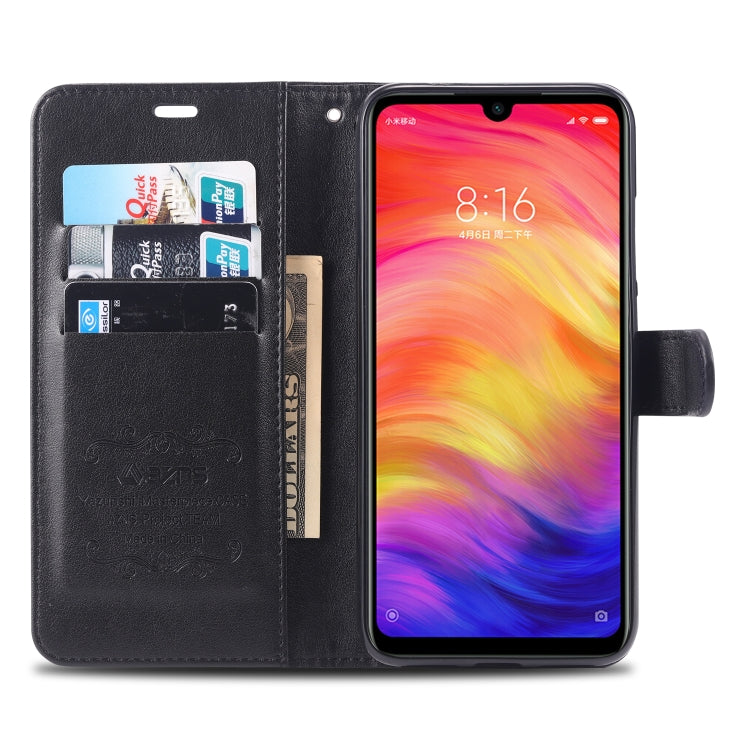 For Xiaomi Redmi Note 7 AZNS Sheepskin Texture Horizontal Flip Leather Case with Holder & Card Slots & Wallet