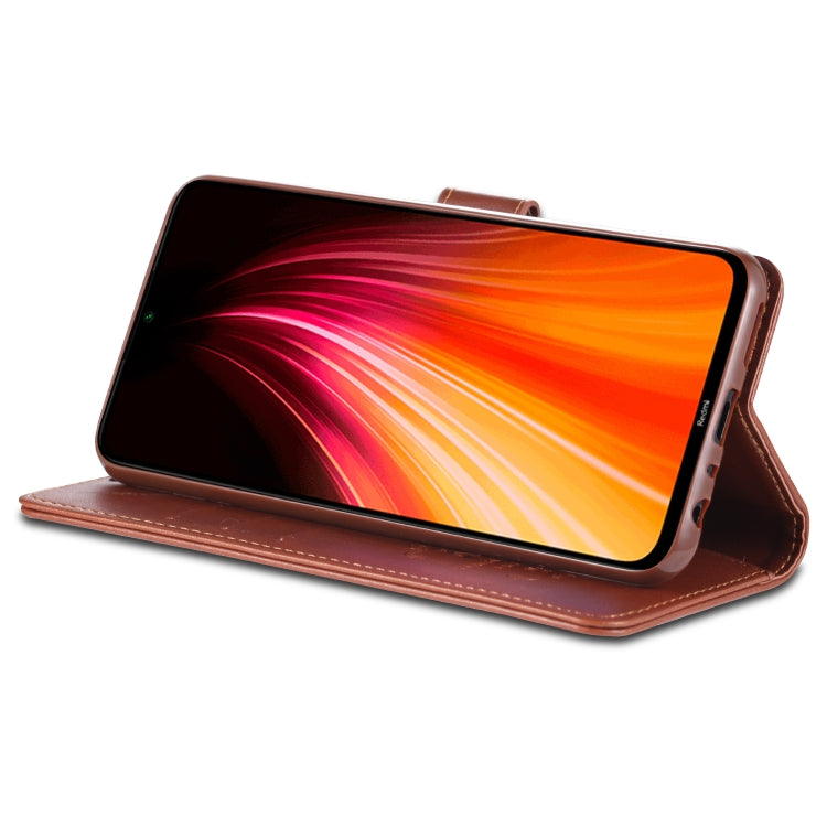 For Xiaomi Redmi Note 8 AZNS Sheepskin Texture Horizontal Flip Leather Case with Holder & Card Slots & Wallet
