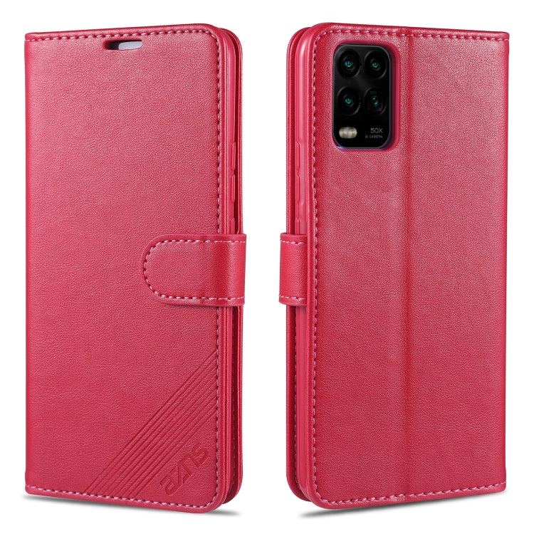 For Xiaomi 10 Lite AZNS Sheepskin Texture Horizontal Flip Leather Case with Holder & Card Slots & Wallet