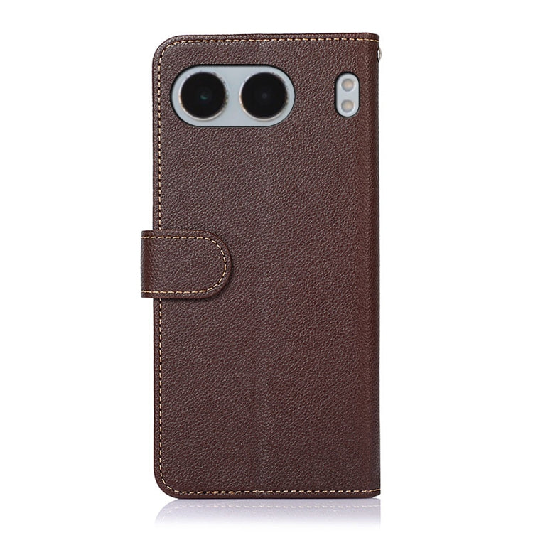 For OnePlus Nord 4 KHAZNEH Litchi Texture Leather RFID Phone Case