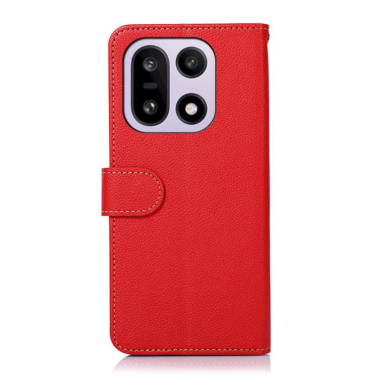 For OnePlus 15 KHAZNEH Litchi Texture Leather RFID Phone Case