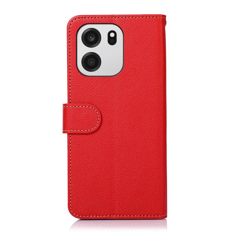 For OnePlus Turbo 6 / 6V KHAZNEH Litchi Texture Leather RFID Phone Case