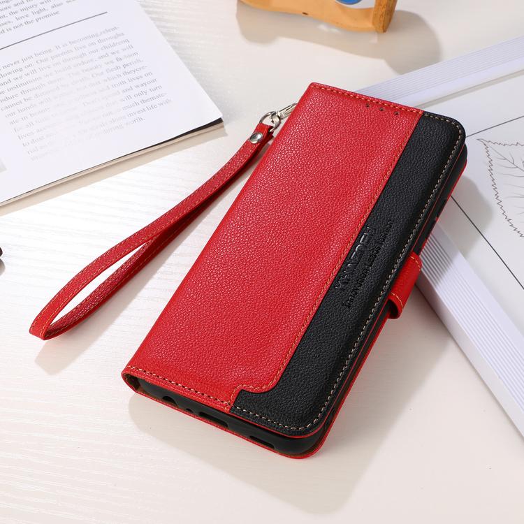 For OnePlus Turbo 6 / 6V KHAZNEH Litchi Texture Leather RFID Phone Case
