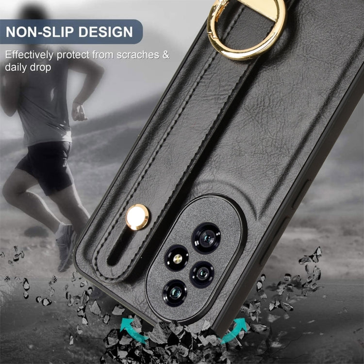 For Honor 200 5G Wristband Leather Back Phone Case