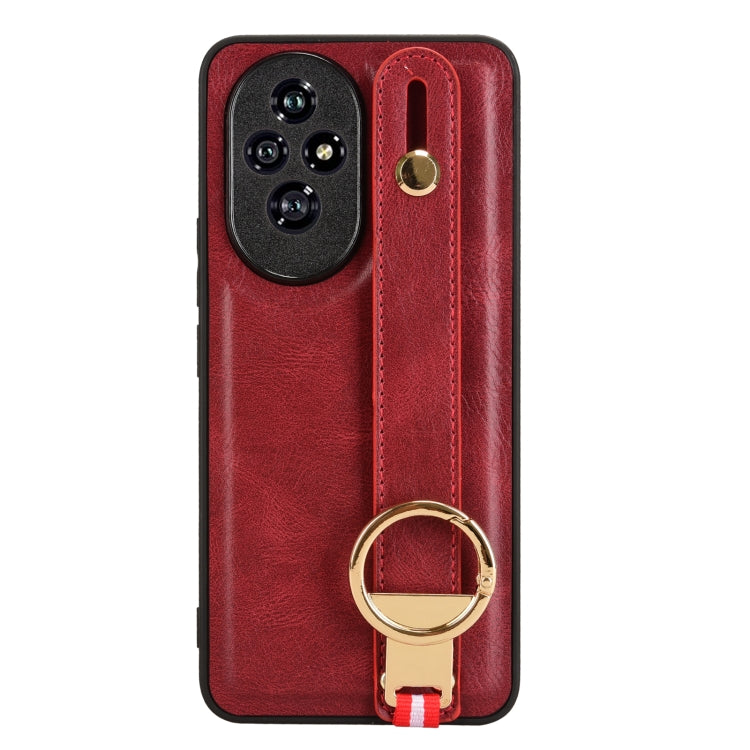 For Honor 200 5G Wristband Leather Back Phone Case