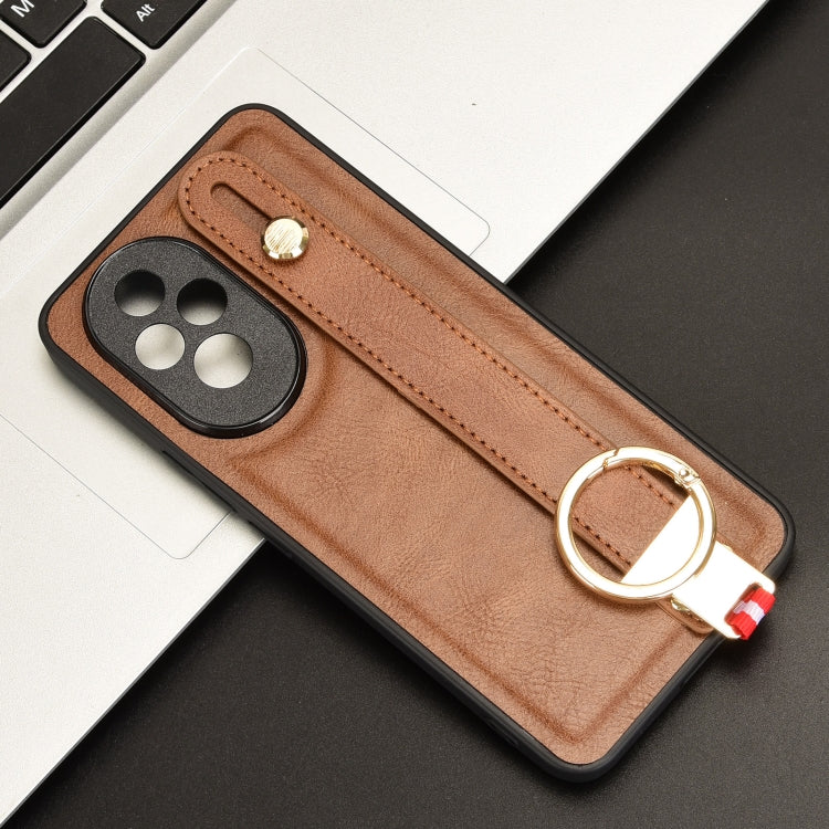 For Honor 200 5G Wristband Leather Back Phone Case
