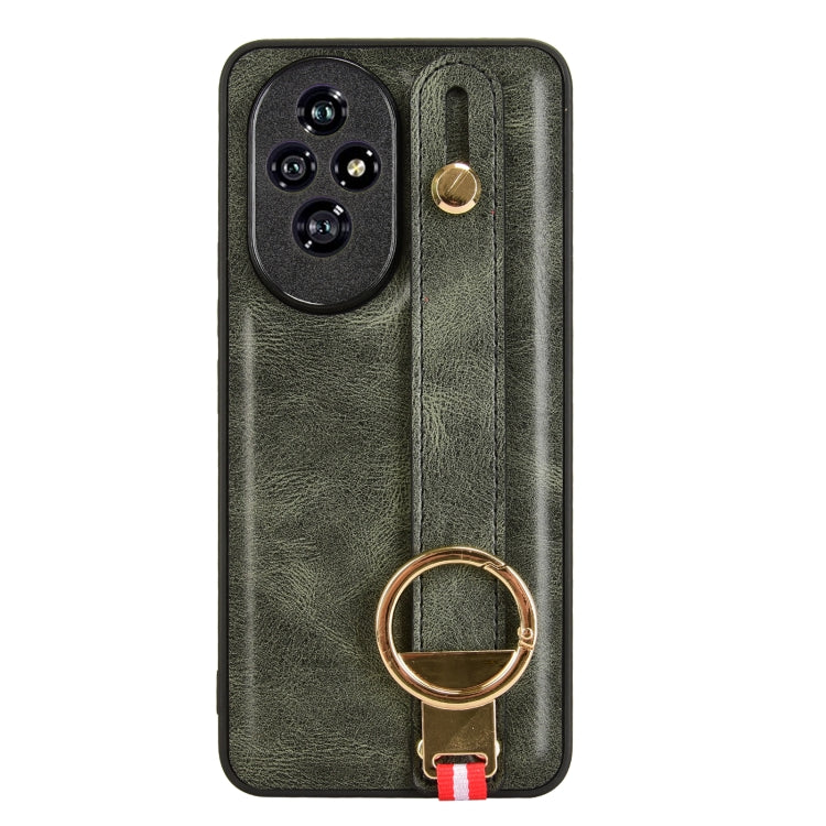 For Honor 200 Pro 5G Wristband Leather Back Phone Case