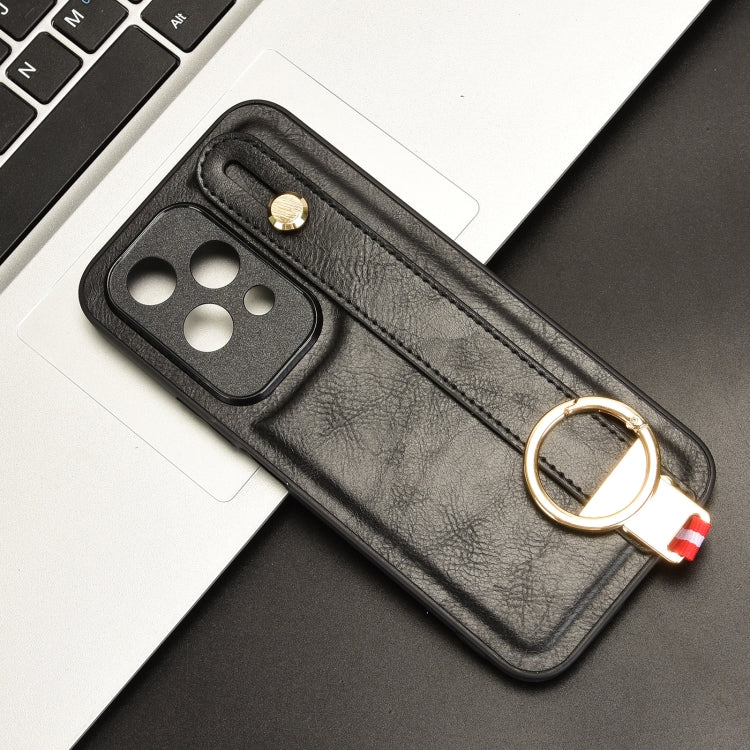 For Honor 200 Lite Global Wristband Leather Back Phone Case