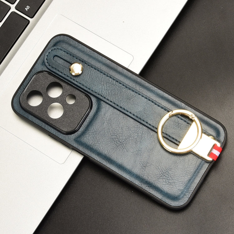 For Honor 200 Lite Global Wristband Leather Back Phone Case