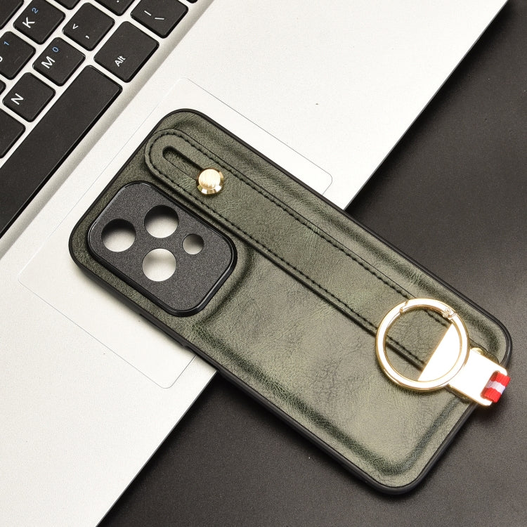 For Honor 200 Lite Global Wristband Leather Back Phone Case
