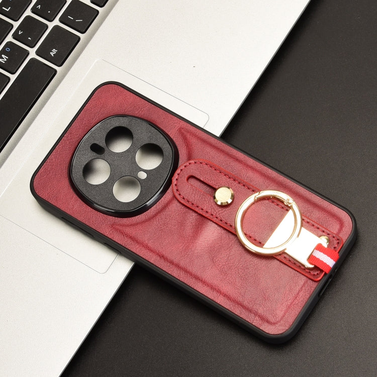 For Honor Magic7 Pro Wristband Leather Back Phone Case