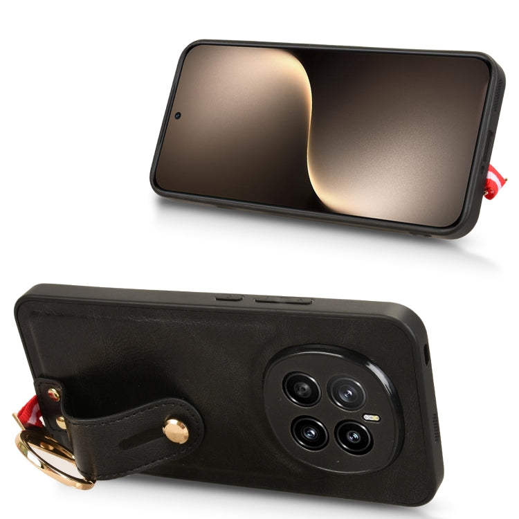For Honor Magic7 Wristband Leather Back Phone Case